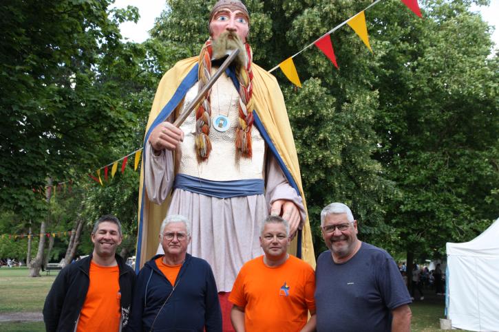 Les principales chevilles ouvrières ont tout mis en œuvre pour que cette nouvelle édition soit une belle réussite. De G à D : Lionel Houzet, conseiller municipal en charge de la culture, Jean-Jacques Florin, président du comité inter associatif (CIA), Michaël Leroy, 1er adjoint au maire et Alain Bézirard, maire de la cité d’Ercan 